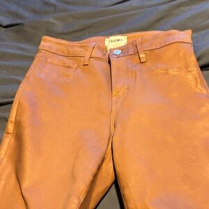 L'AGENCE High Rise Jeans in Warm Brown